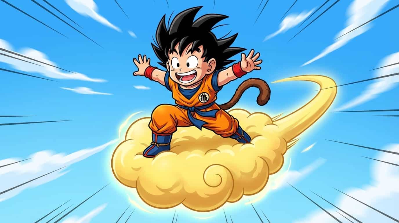 Dragon Ball Flying Nimbus Debut