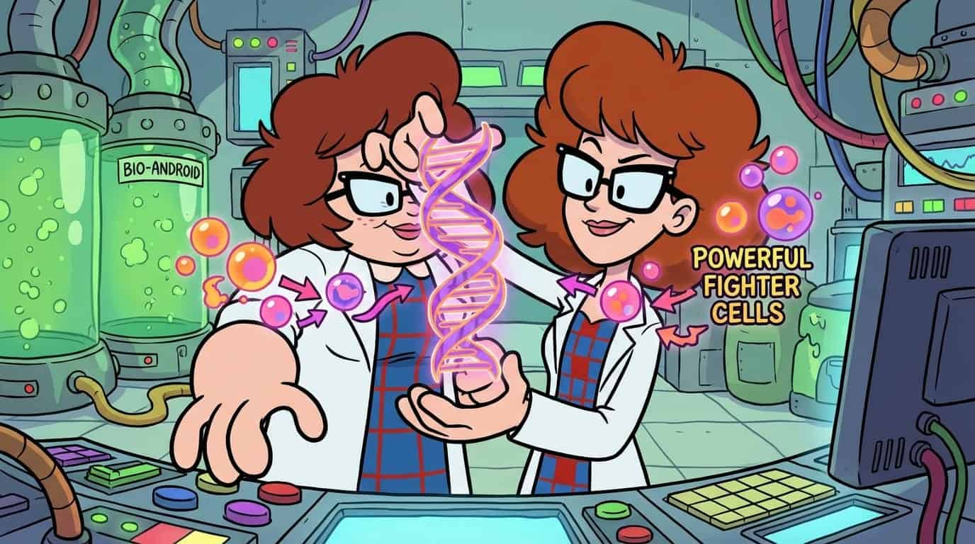 Bio-Android Construction Using Powerful Fighter Cells