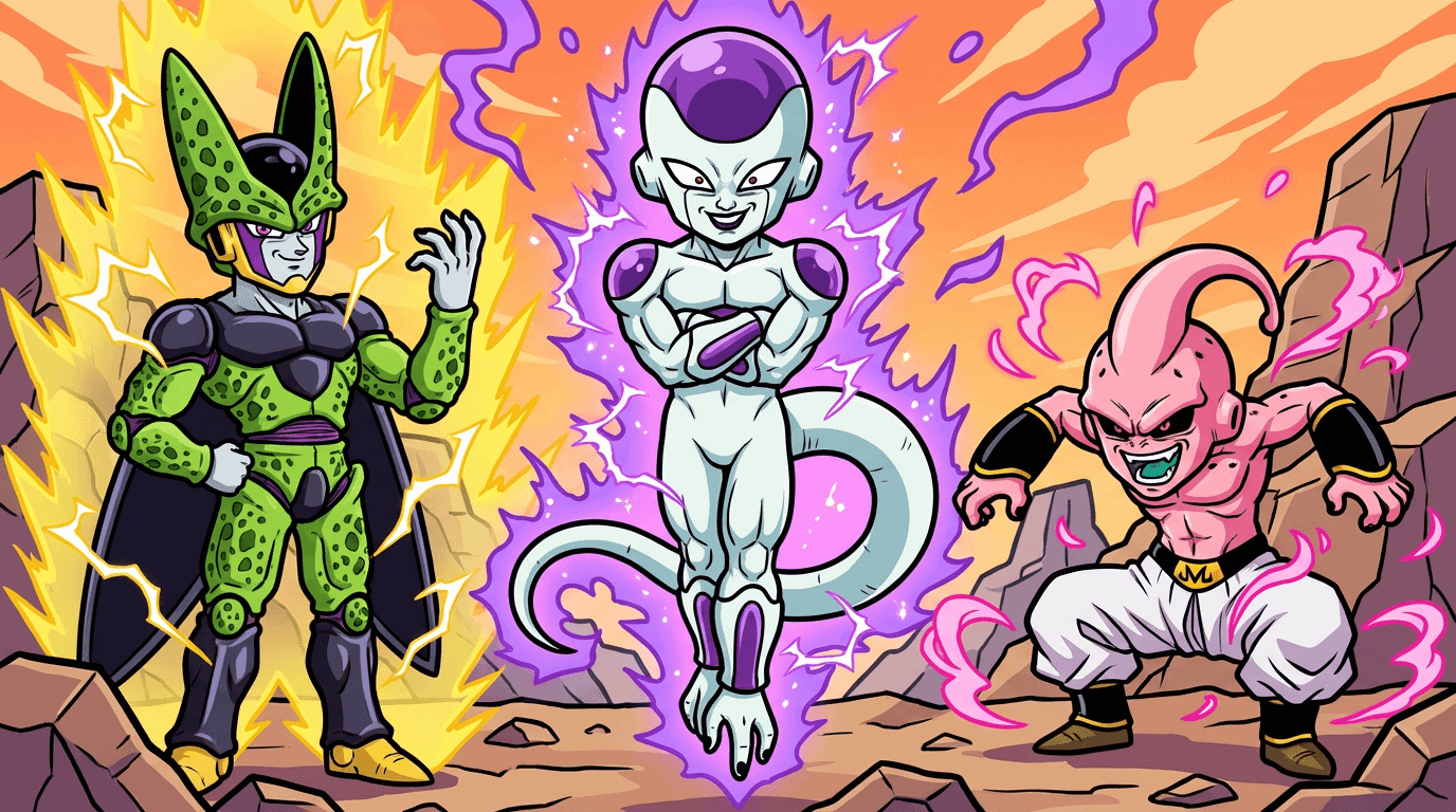 Classic Villains from Frieza to Majin Buu