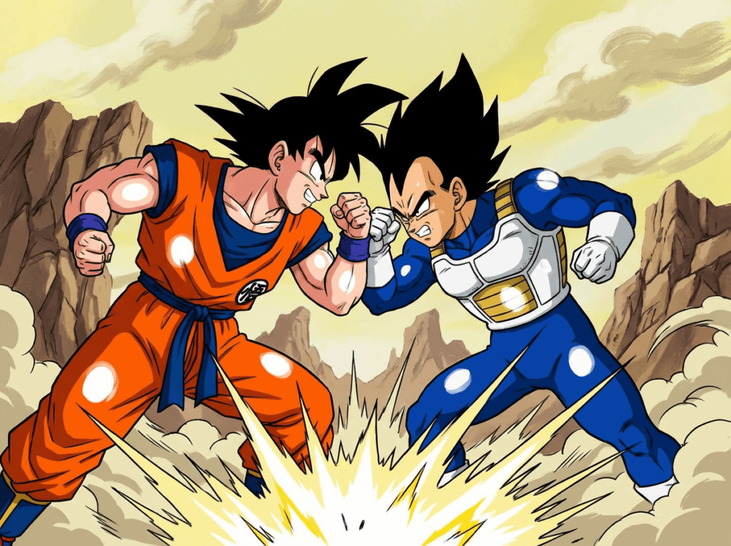 the evolution of the iconic goku vs vegeta rivalry 1767194382662