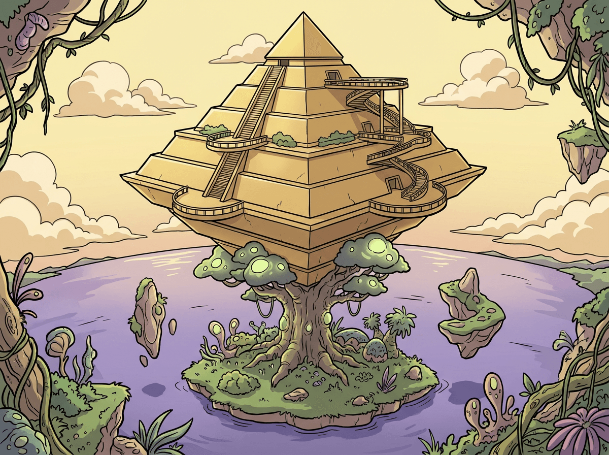 Architecture of the Inverted Pyramid World