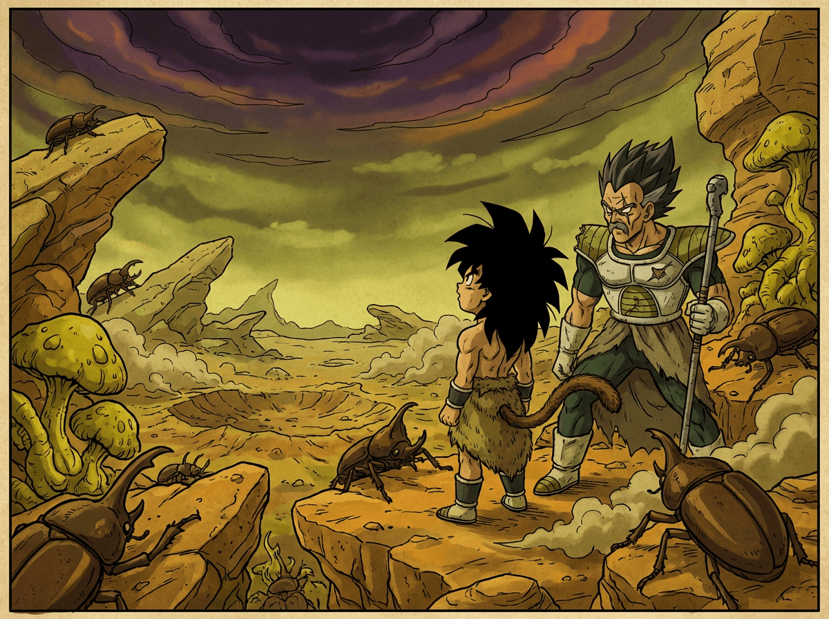 Broly and Paragus Forty One Year Exile