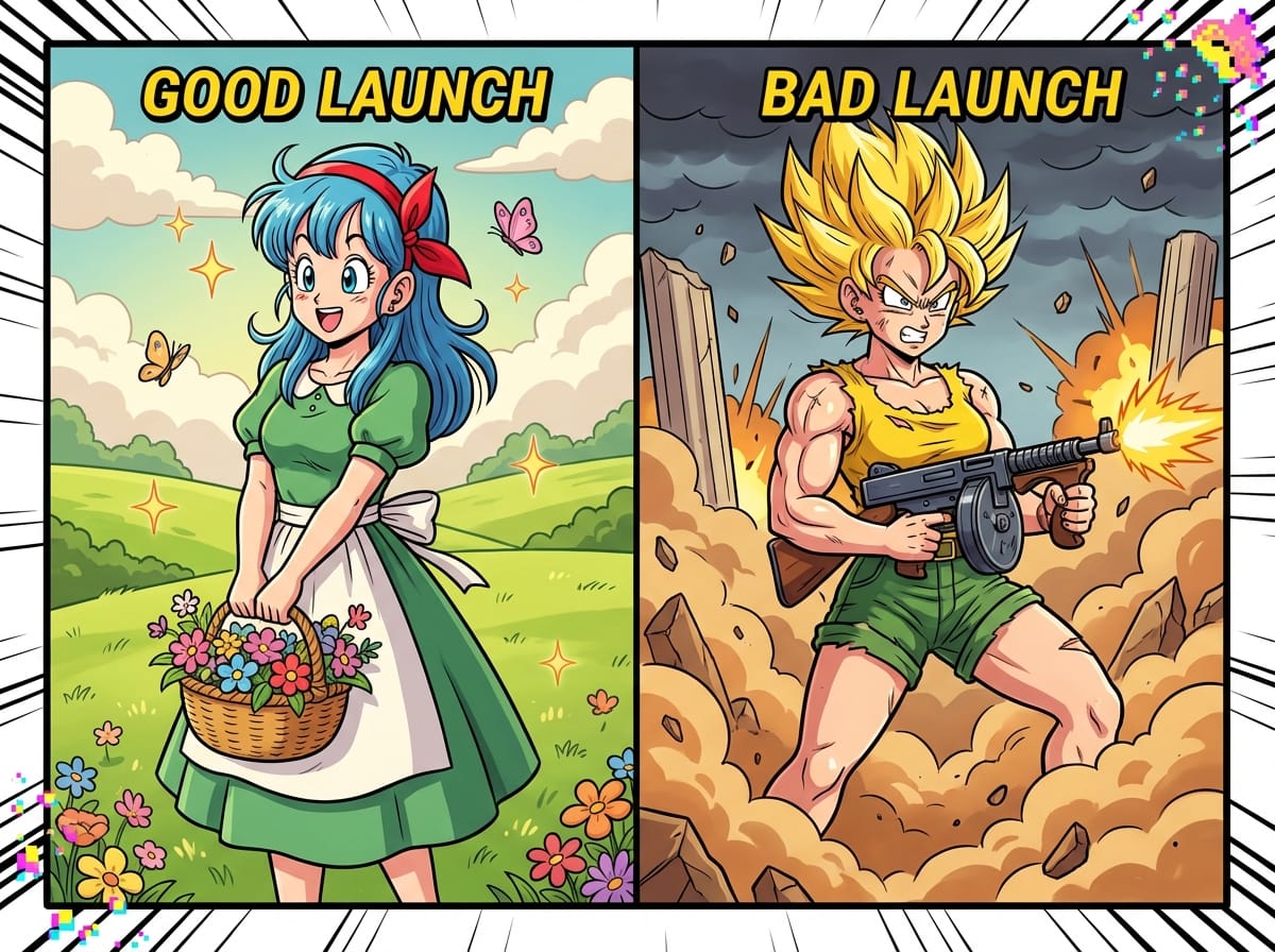 Comparing Good Launch And Bad Launch