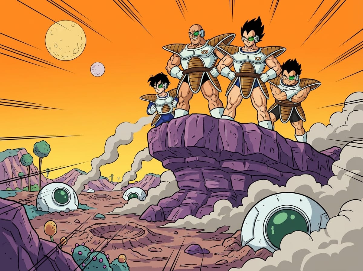 Conquest of Planet Pumm by Saiyan Forces