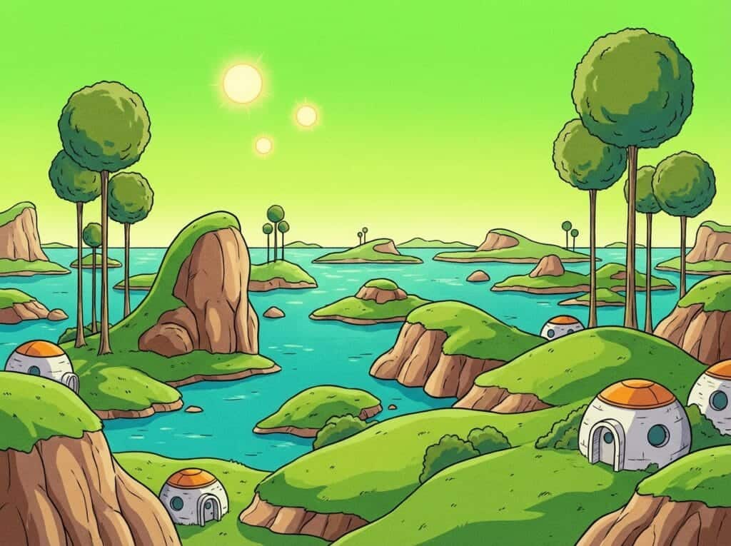 Planet Namek exploring the environmental and physical geography 1768141113503