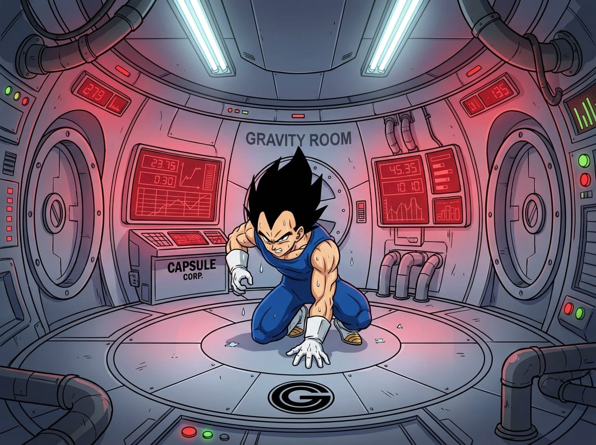 Gravity Rooms And Intense Saiyan Training