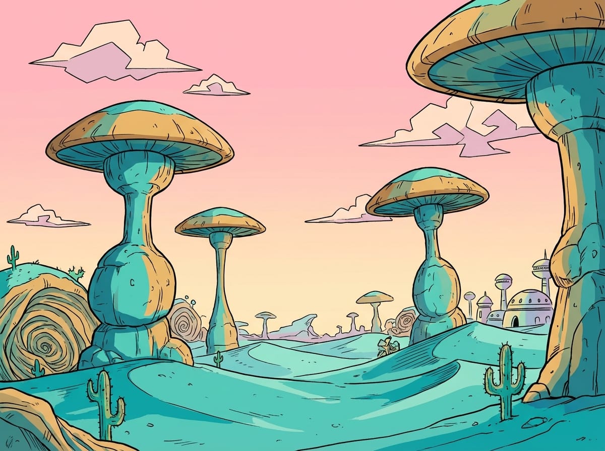 Strange Landscapes and Mushroom Rock Formations