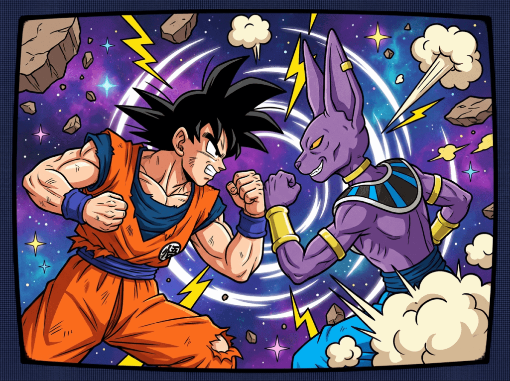 the ultimate showdown between beerus and goku 1767539831664