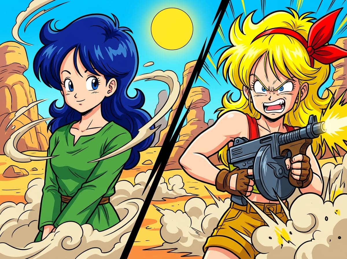 Contrasting The Blue And Blonde Launch Personas