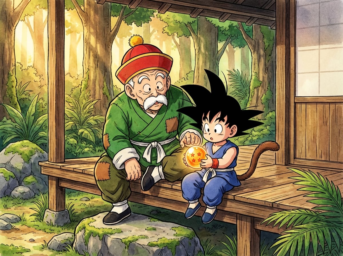Raising Son Goku And The Four Star Dragon Ball