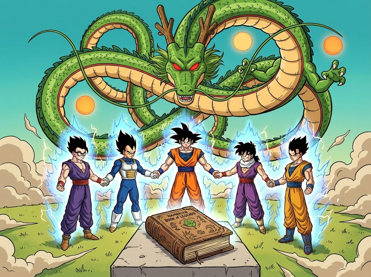 Shenron And The Super Saiyan God Ritual