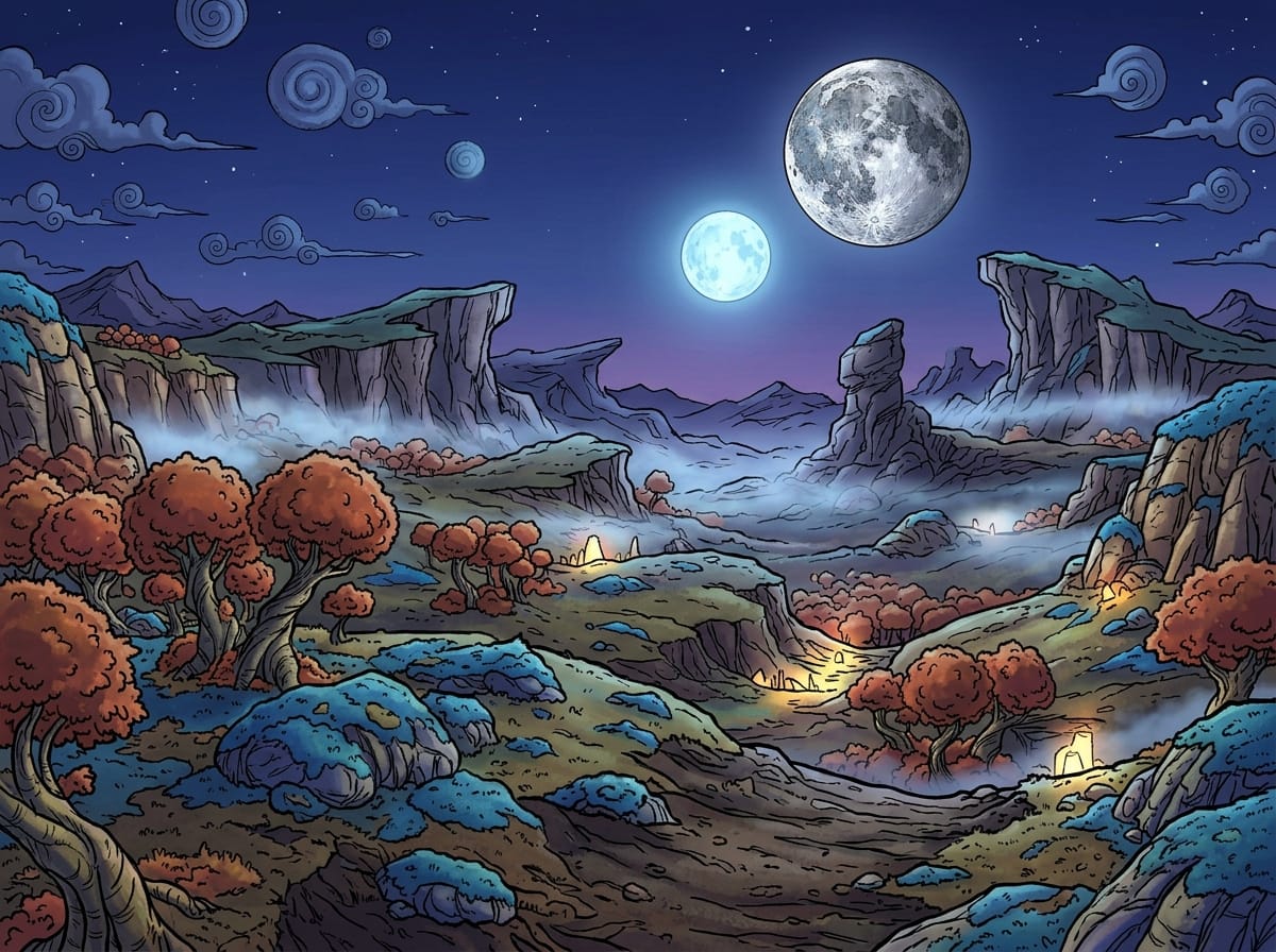 Environmental Features and Two Moons