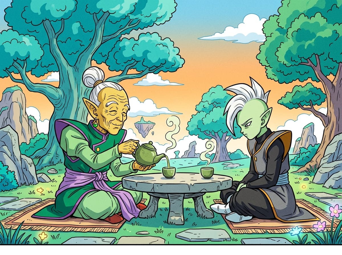Mentoring Zamasu and the Symbolism of Tea