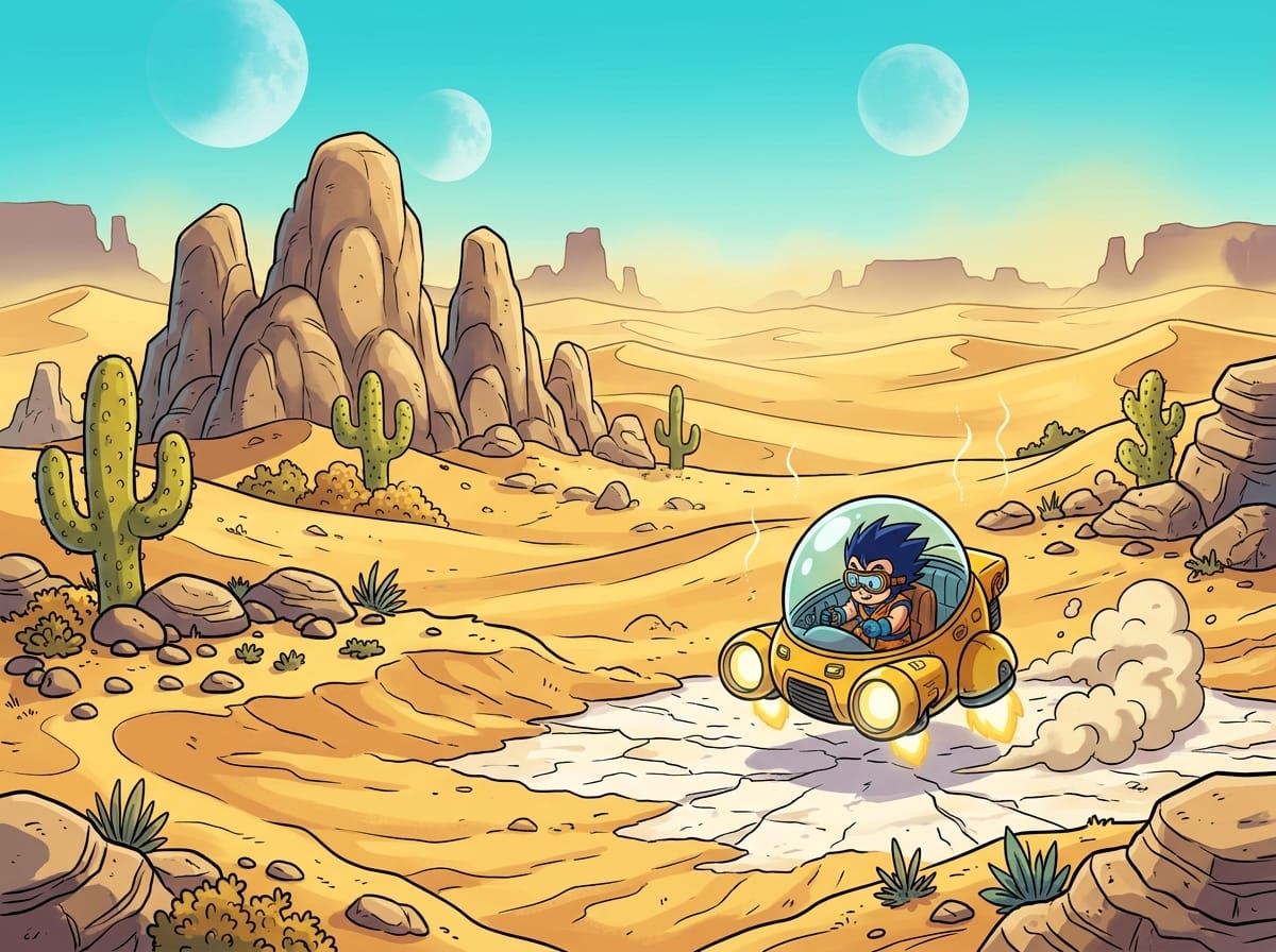 Terrain of the Beem Desert World