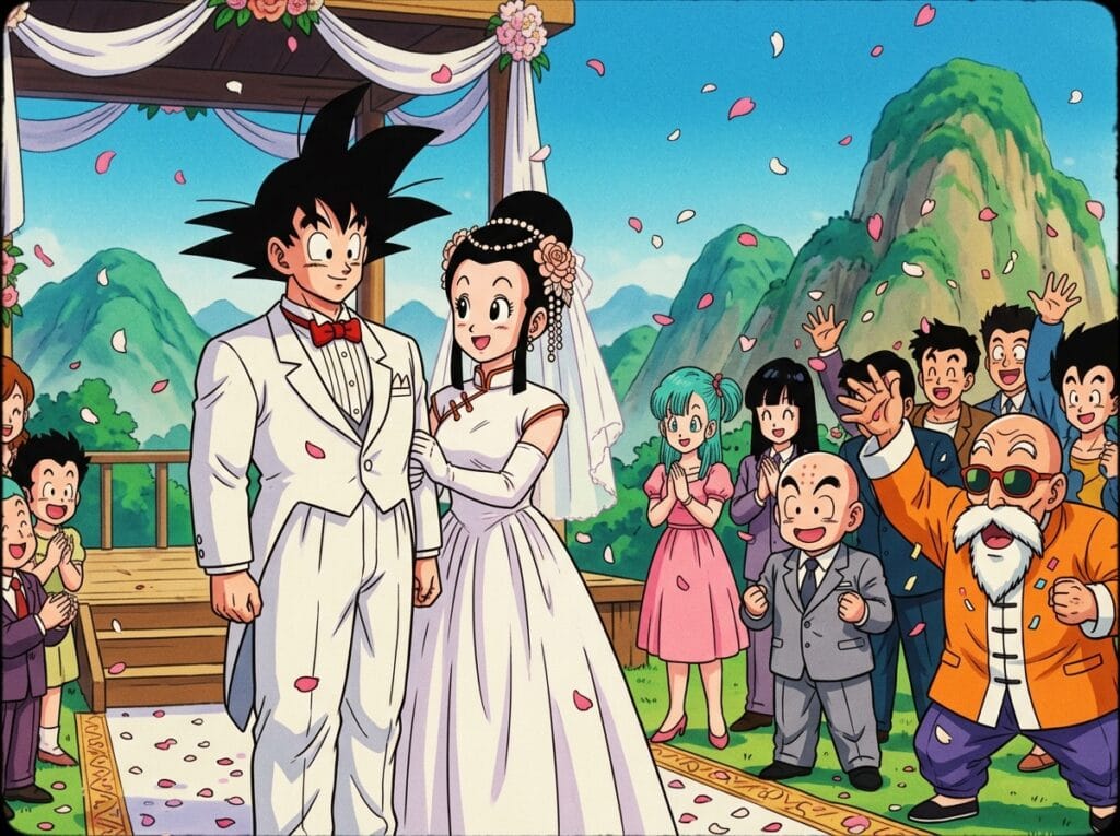 the romantic legacy of goku wedding day 1776435390537