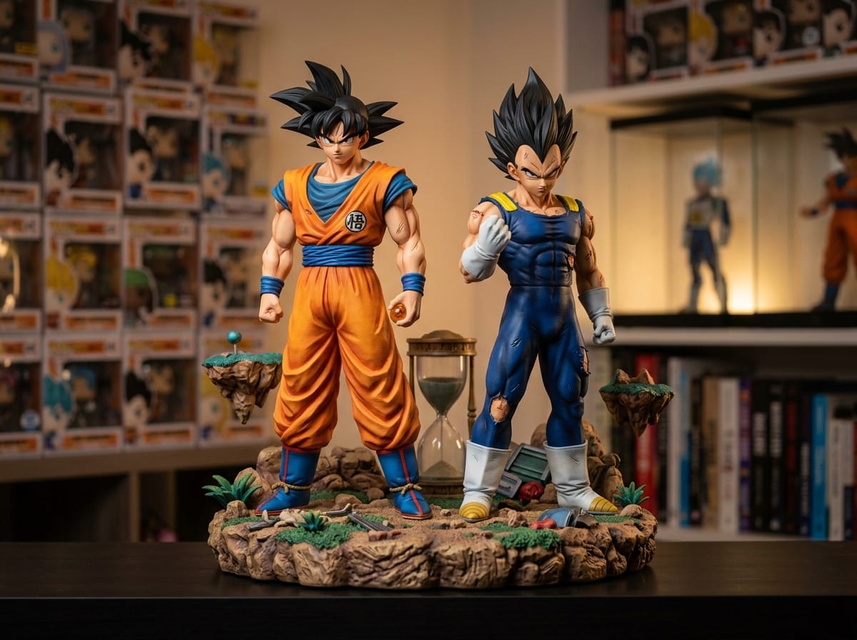 Best Training Suit Goku And Vegeta Statues