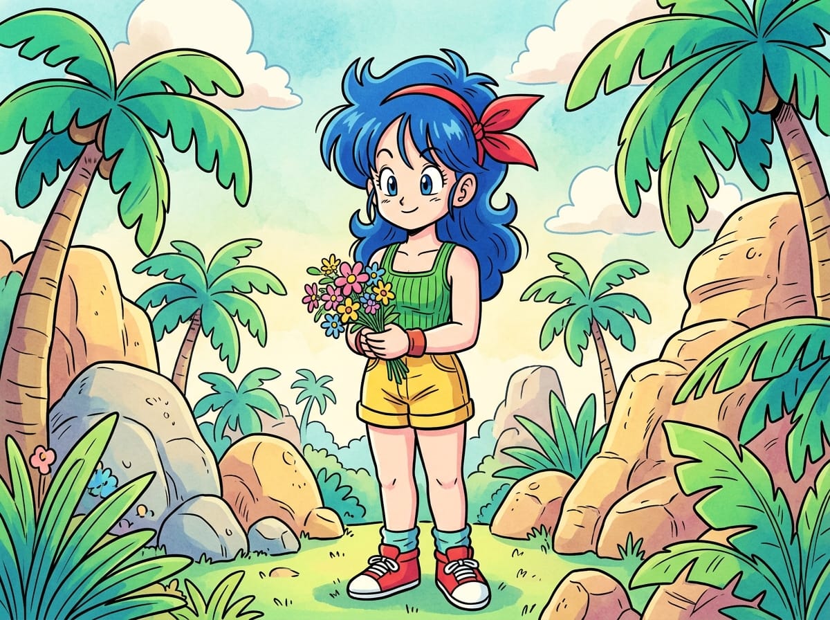 Blue Haired Launch And Gentle Traits