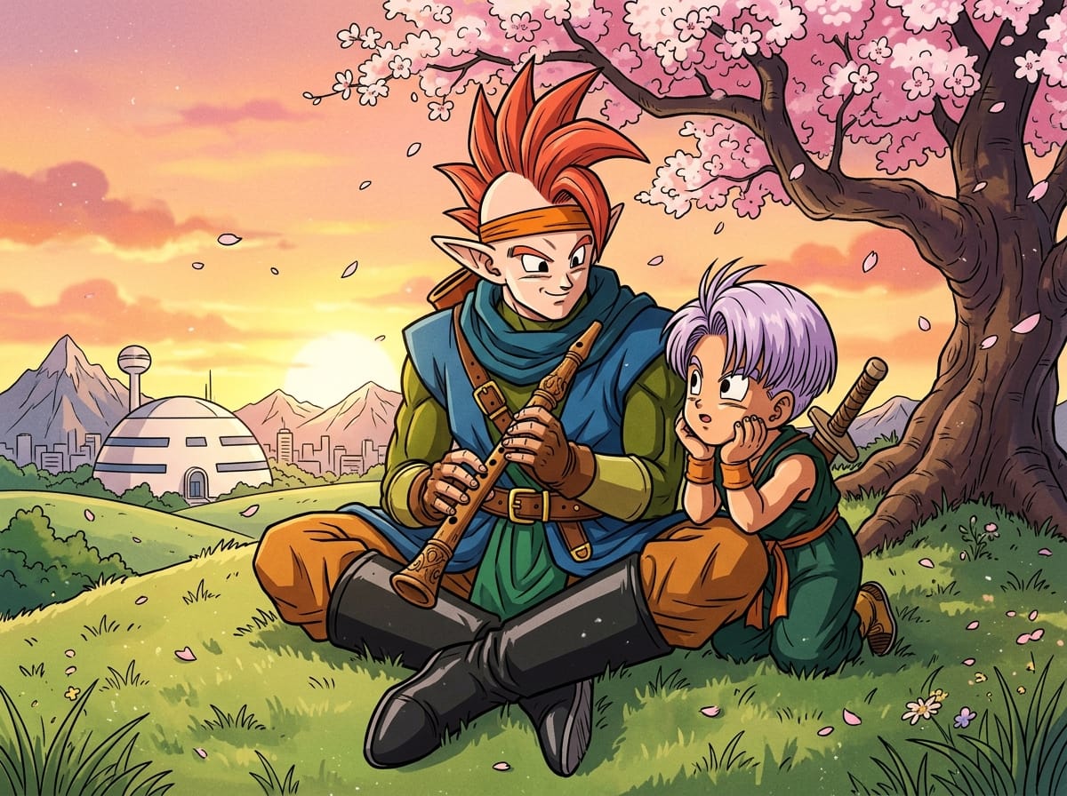 Tapion Arrival On Earth And Trunks Bond