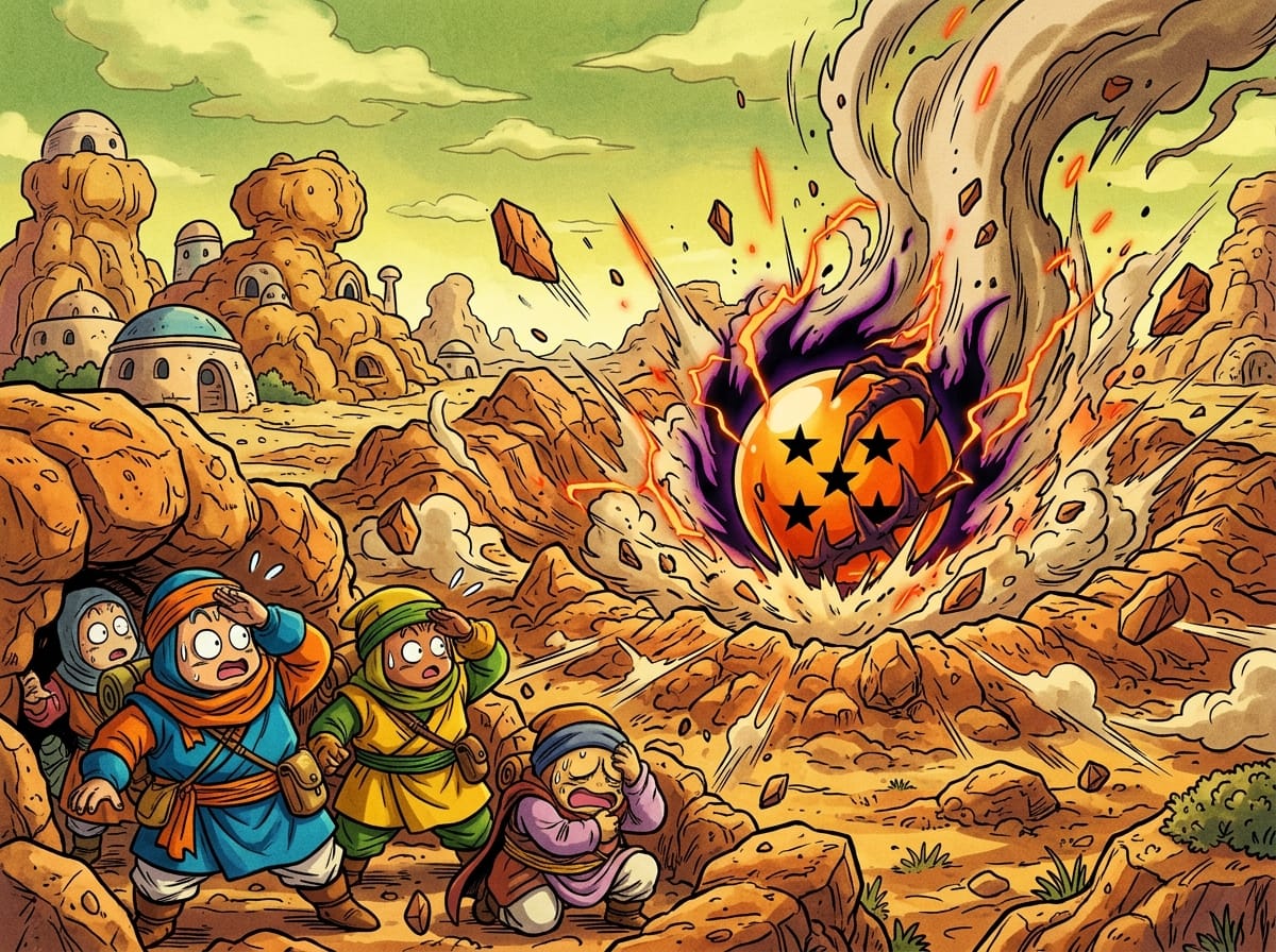 Arrival of the Black Star Dragon Ball