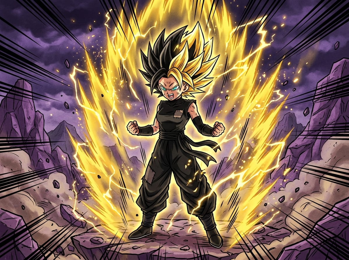 Breaking Barriers as the First Female Super Saiyan