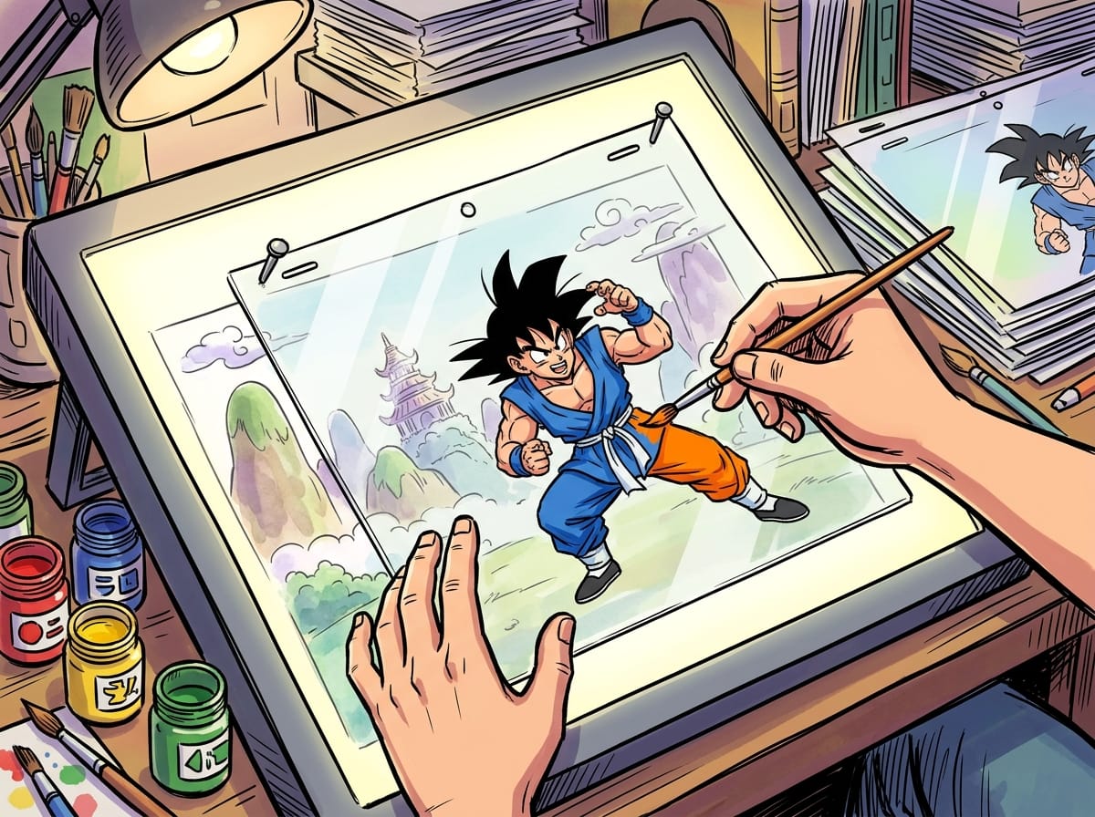 How Dragon Ball Animation Cels Were Made