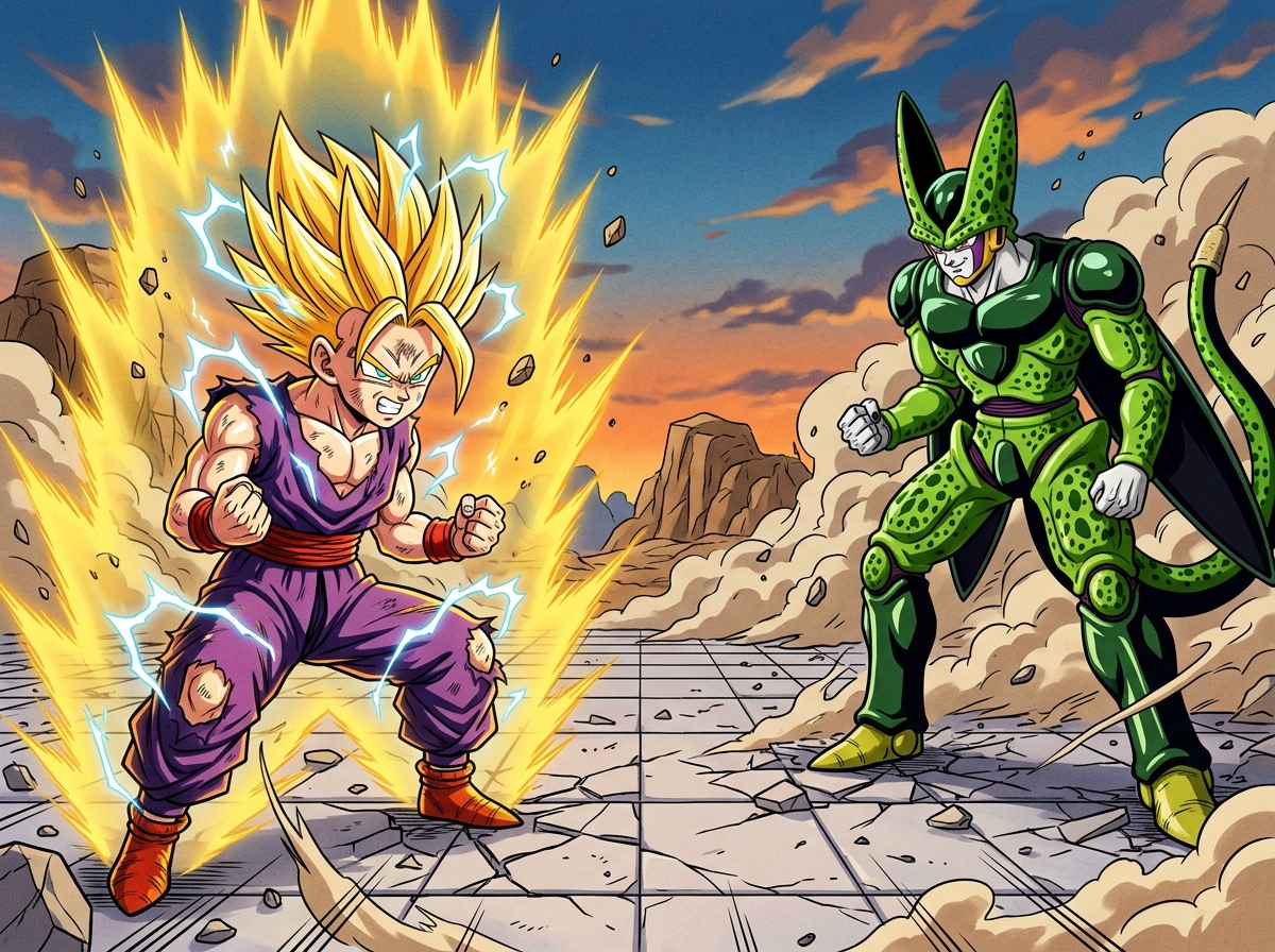 Gohan Super Saiyan 2 and the Cell Games Turning Point