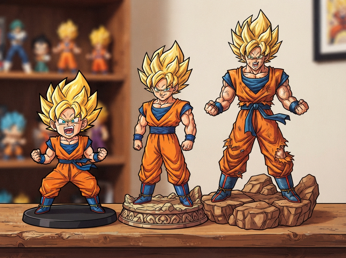 Dragon Ball Figure Scales: Sizes, Ratios, and Display Comparisons Why Can Same-Character Figures Differ?